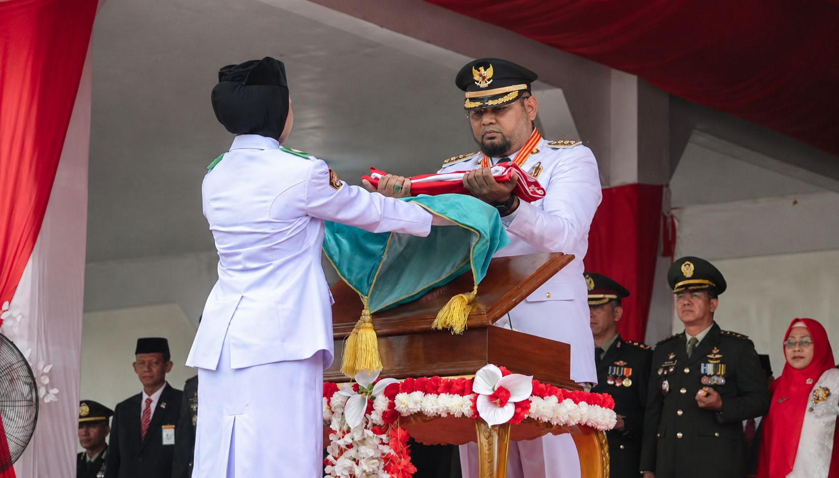 Bupati Hasan Ali Bassam Kasuba Pimpin Upacara HUT ke-81 Kemerdekaan RI di Halmahera Selatan