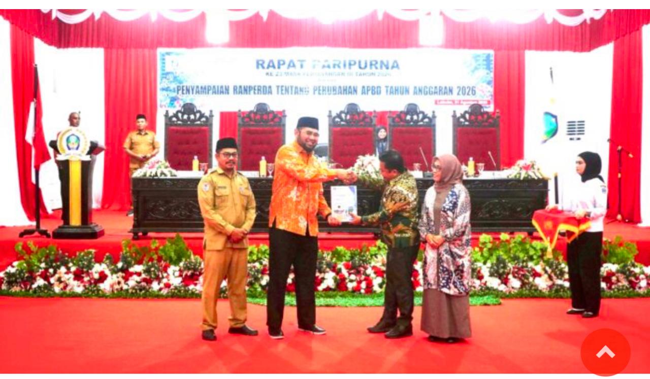 Bupati Halmahera Selatan Sampaikan Ranperda Perubahan APBD Tahun Anggaran 2026 kepada DPRD