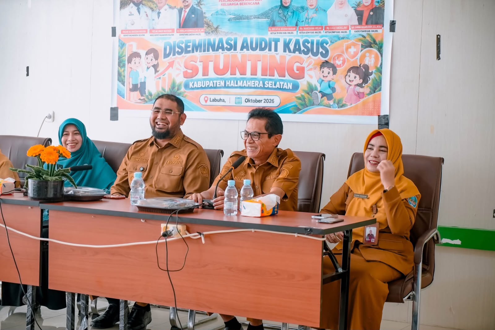 Bupati Halmahera Selatan Buka Diseminasi Audit Kasus Stunting Semester I Tahun 2026